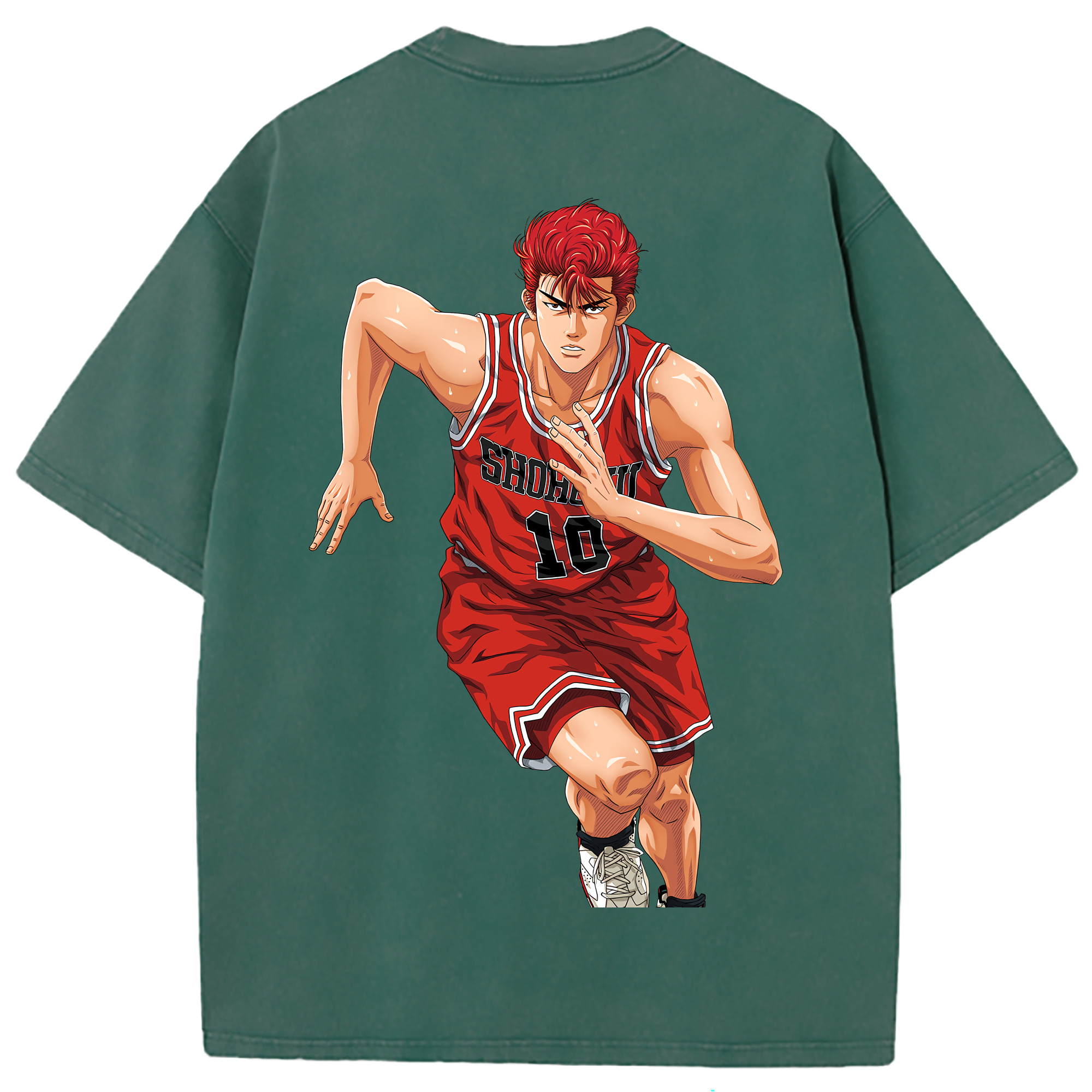 （画像用） SLAM DUNK／スラムダンク 綿100% ヴィンテージ風 半袖Tシャツ（背面プリント）